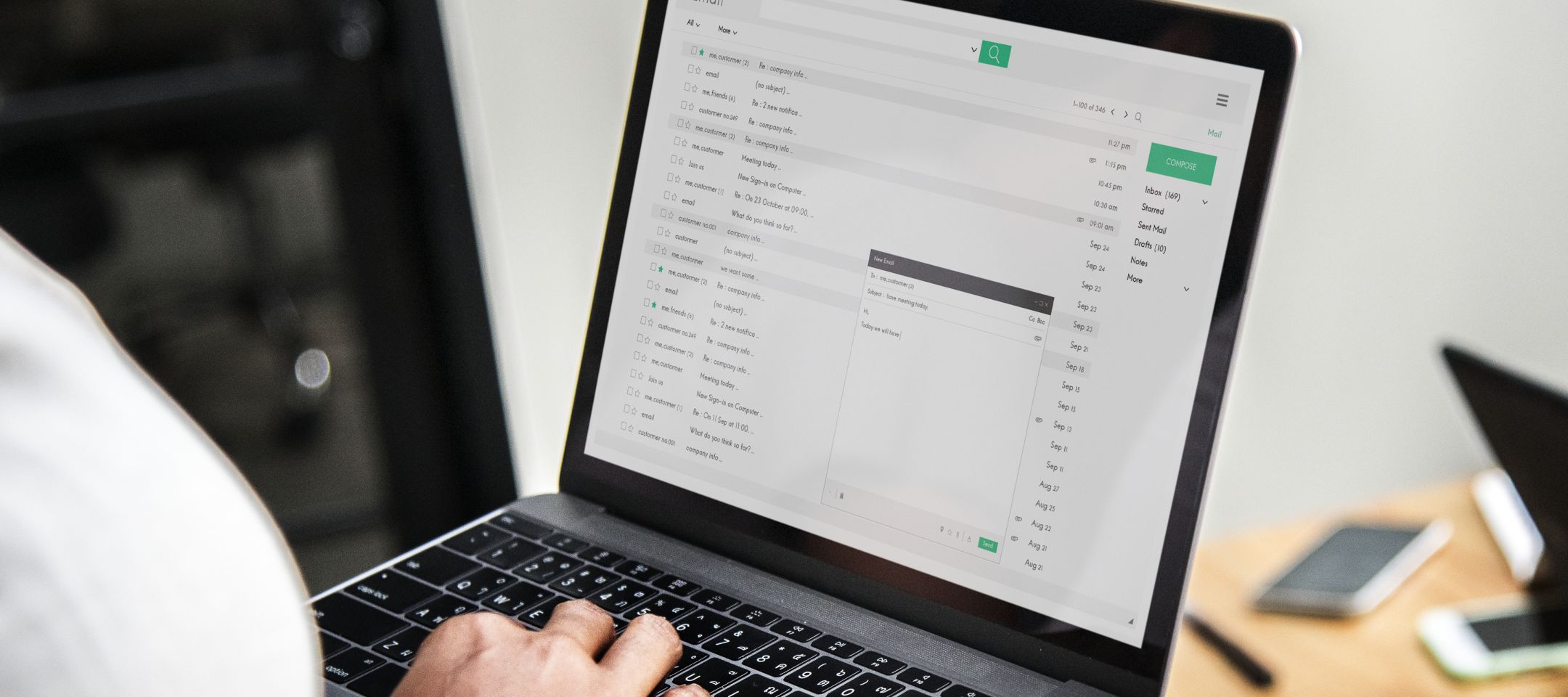 Laptop with Email 