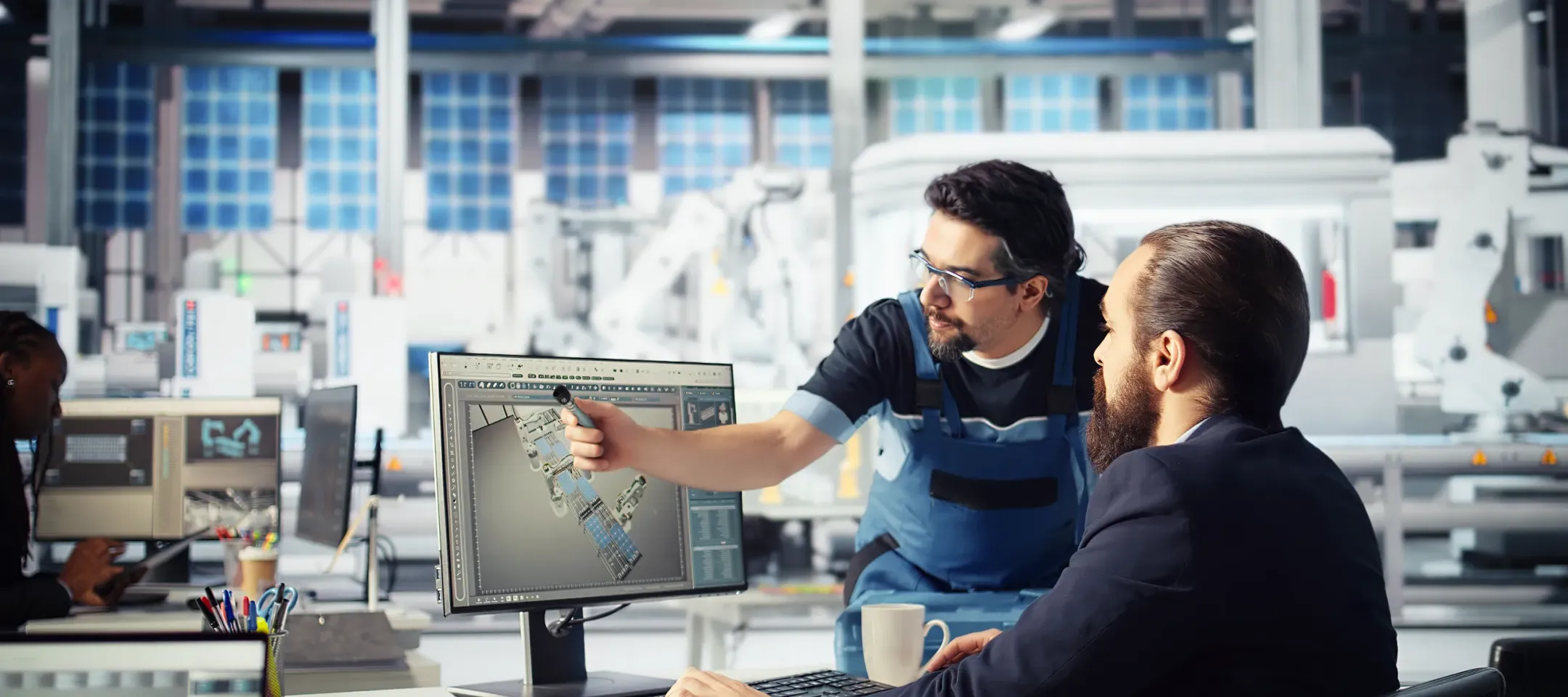 Research development production team working from desktop with heavy daily cloud data sharing transfers connected to fibre internet Full Spectrum package with SmartBiz from WTC Communications Kingston